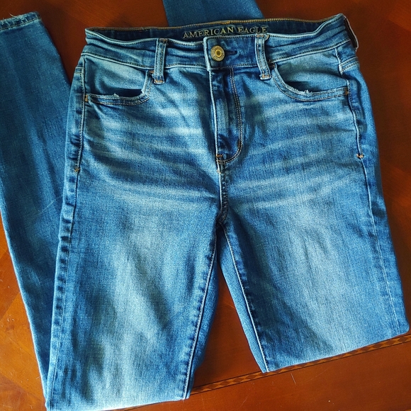 American Eagle Hi-rise Jeggings Size 4 Long - Picture 1 of 12